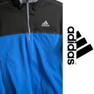0066| Like New |Adidas |mens golf/sport jacket |size small | Blue and Black 🇺🇸